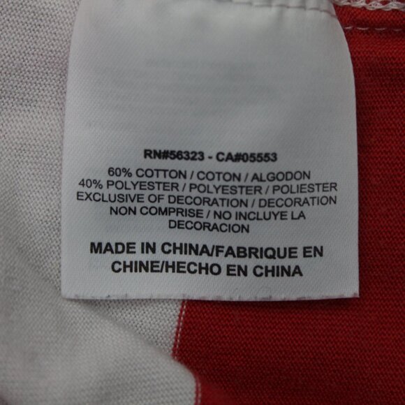 Nike Golf Polo Shirt Mens XL Red/White Dri-Fit Cotton/Polyester Blend S/S - Picture 9 of 13